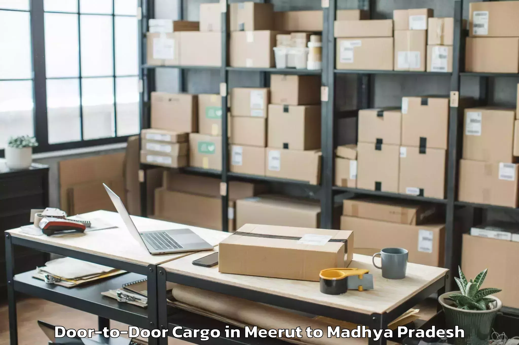 Book Meerut to Maheshwar Door To Door Cargo